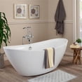 thumbnail image 4 of Altair Design Allegra 71" x 34" Freestanding Soaking Acrylic Bathtub in White, 4 of 15