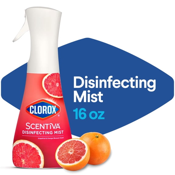 Clorox Scentiva Disinfecting Mist, Grapefruit and Orange Blossom, 16 Fluid Ounces