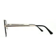 thumbnail image 3 of Retro Rimless Rectangle Bevel Lens Luxury Sunglasses Gold Smoke, 3 of 4