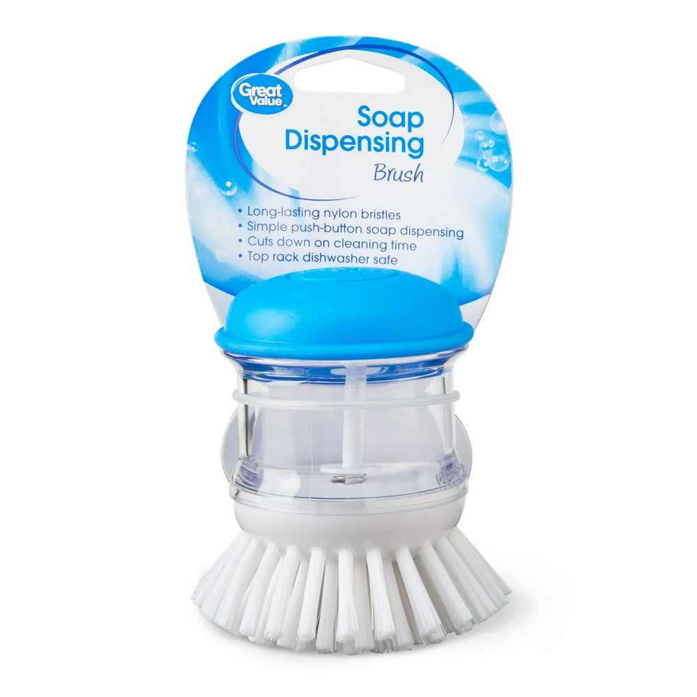 Great Value Soap Dispensing Palm Brush