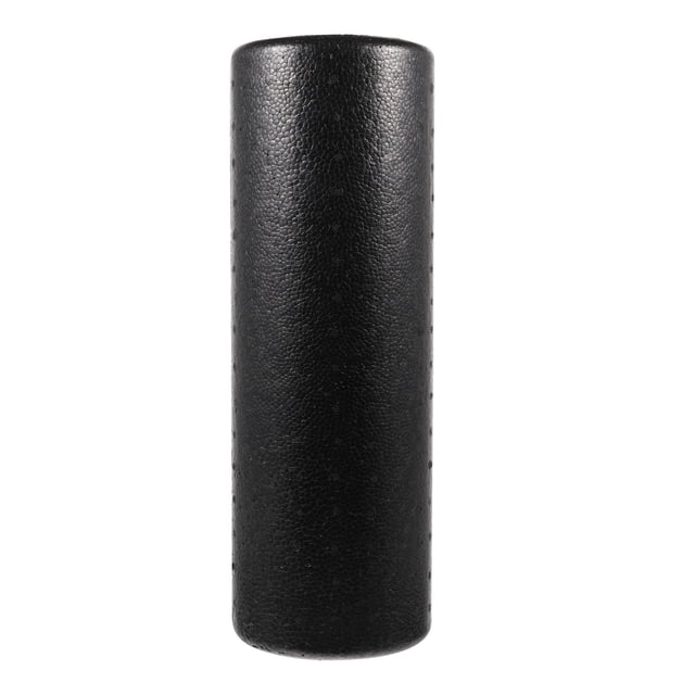 OULII Smooth Surface Black Yoga Massage Roller for Deep Tissue Exercise and Back Muscle Stimulation