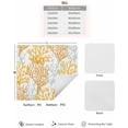 thumbnail image 6 of Summer Beach Coral Coffee Mat - Coffee Bar Mat for Countertop, Hide Stain Absorbent Rubber Quick Dry Coffee Mat Under Coffee Maker Mat Nautical Ocean Coastal Ombre Yellow Dish Drying Mat 16"x18", 6 of 6