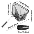 thumbnail image 3 of All in Triangular Landing Net for • Handle Mesh Net for Freshwater Saltwater Angling, 3 of 6