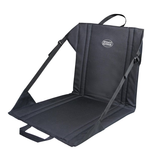 Cojín plegable grande para asiento de estadio Sunnimix alfombrilla para sentarse alfombrilla para Picnic manta acolchada para asiento Negro