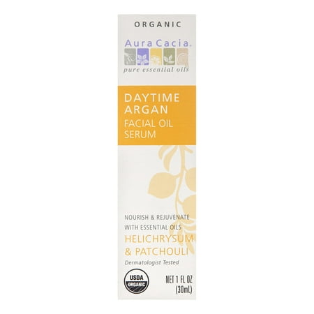 Aura Cacia Daytime Again Facial Oil Serum, Helichrysum & Patchouli, 1 Fl Oz