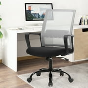 BestOffice Mesh Lumbar Support Indoor Swivel Ergonomic Office Chair, Gray