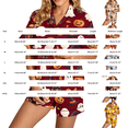thumbnail image 2 of Summer Sales Under $10 CNJKEHIUV Halloween Pajamas Women Short Sleeve Button Top Matching Shorts 2026 Fall Cute Satin Pumpkin Sleepwear Beige L, 2 of 4