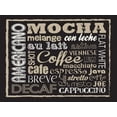 thumbnail image 2 of Hogan, Melody 32x25 Black Ornate Wood Framed with Double Matting Museum Art Print Titled - Mocha Coffee Type, 2 of 4