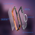 thumbnail image 2 of Dteck for Apple iPhone 17 Case IP68 Waterproof, Magnetic Clear Water Proof Built-in Screen Protector Shockproof Dustproof Snowproof Full Body Rugged Underwater Phone Case, Orange, 2 of 9
