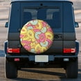 thumbnail image 3 of Kdxio Pink Donut and Blue for Tire Cover Wheel Protectors Tyre Covers Weatherproof Wheel Covers Universal Fit for Trailer Rv SUV Truck Camper Travel Trailers 15 inch, 3 of 8