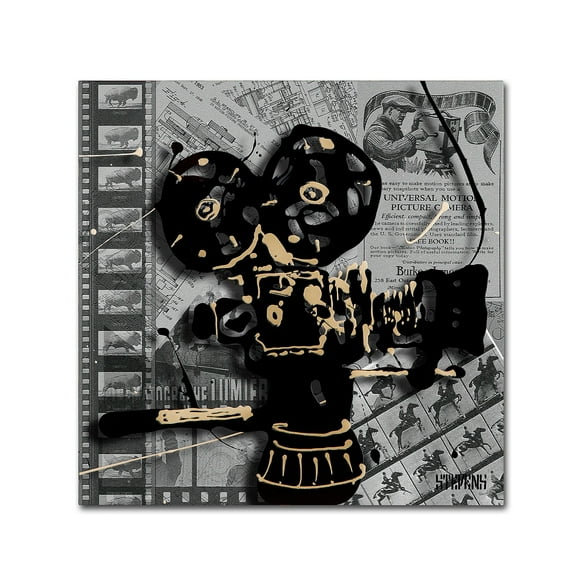 Trademark Fine Art "Movie Camera" Canvas Art by Roderick Stevens