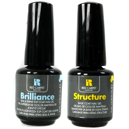 Gel Bases - Red Carpet Manicure Gel Nail Polish Brilliance Top and Structure Base Coat 9mL