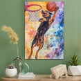 thumbnail image 2 of Beauceron Dog Stretched Canvas Size 8x12 – Basketball Canvas Print of Funny Beauceron Dog Wall Art, Basketball Sports Wall Decor, Home Decor, Dog Lover, 2 of 5