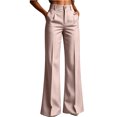 thumbnail image 7 of Women's Striped Cargo Trousers Baeitkot Women's Striped Cargo Trousers with Pockets Pink L, 7 of 7