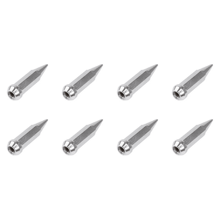 (8 Pack) MSA Spike Tapered Lug Nut 10mm x 1.25mm Thread Pitch Chrome For SUZUKI LT 500 4x4 1998-2001