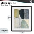 thumbnail image 4 of Stupell Industries Mid-Century Modern Organic Composition Black Framed Print Under Glass, 13 x 16, by Riley B, 4 of 8