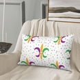 thumbnail image 5 of Goofa Mardi Gras Carnival1 Pattern Pillow Case – Plush & Soft Cushion Cover, Hypoallergenic Throw Pillow Case for Comfortable Sleep with Envelope Closure-20"x30", 5 of 6