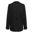 thumbnail image 6 of VBARHMQRT Green Blazer Women's New Lapel Slim Fit Cardigan Temperament Fashion Suit Coat Plus Size Blazer 3/4 Sleeve Blazer for Women Trendy Night, 6 of 7