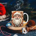 thumbnail image 4 of Japceit Santa Claus Ceramic Coffee Mug, Christmas Themed Holiday Drinking Cup, Large Handle Tea Cup for Hot Beverages, Festive Home Kitchen Office Desk Decorations During Winter Season, 4 of 7