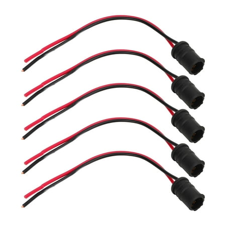 

2024 10 Pcs T10 W5W LED Socket Holder Light Bulb Extension Socket Lamp Bulb Holder for Car Motorcycle