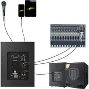 PRORECK Club 8000 18 Stereo DJ/Powered PA Speaker System Combo with Bluetooth and Subs