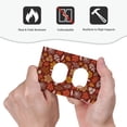 thumbnail image 4 of Balery Autumn Forest3 for Duplex Wall Plates Kit, Electrical Outlet Covers, Standard Size 1-Gang 5.0" x3.0", Electric Receptacle Plug Covers-Style S, 4 of 6