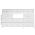 thumbnail image 3 of Dresser for Bedroom with 14 Fabric Drawers, Chest of Drawers, Bedroom Dresser with Metal Frame and Wood Top Open Shelves for Bedroom for Living Room, Bedroom, Closet, 3 of 9