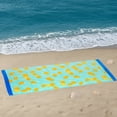 thumbnail image 5 of Mainstays Summer Vibes Cotton-Blend Beach Towel, 72 x 36 in, Lemon Stripe, 5 of 5