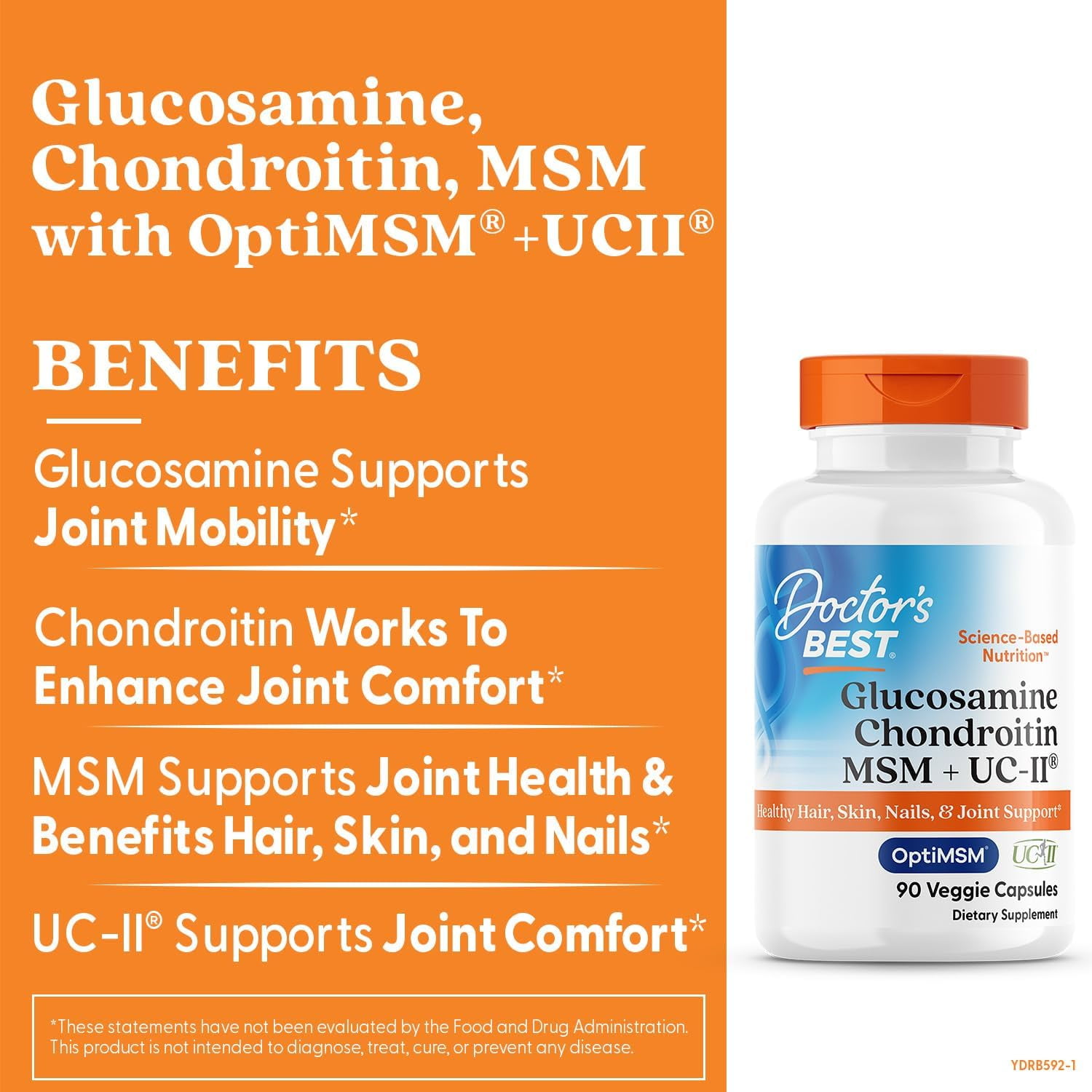 Doctor's Best Glucosamine, Chondroitin, MSM, UCII