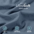 thumbnail image 3 of Bare Home Washed Duvet Cover Set - Ultra-Soft - Premium 1800 Collection - 3 Piece - Queen, Bering Sea, 3 of 9