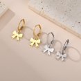 thumbnail image 6 of Cute Bow Small Hoop Earrings for Women Hypoallergenic Gold/Silver Simple Bowknot Statement Ribbon Dangle Drop Wedding Party Huggie Earring Trendy Minimalism Jewelry Gifts Valentine Day for Her, 6 of 11