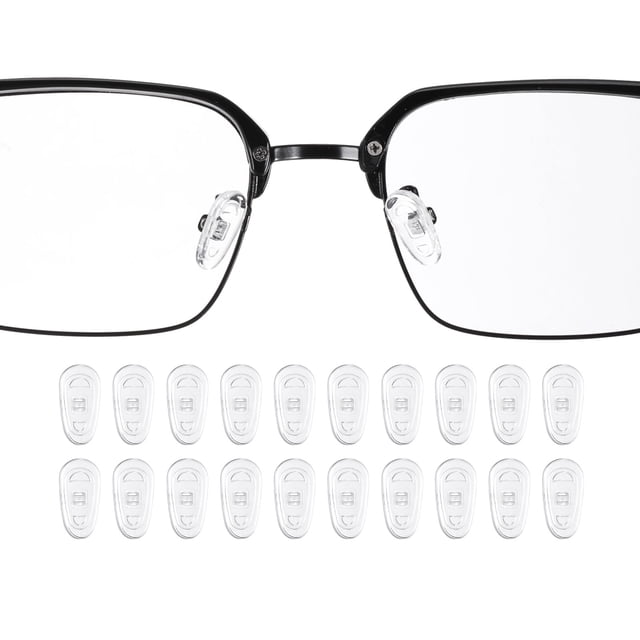 Almohadillas de nariz de silicona antideslizantes para gafas, agarres para montura de 15 mm