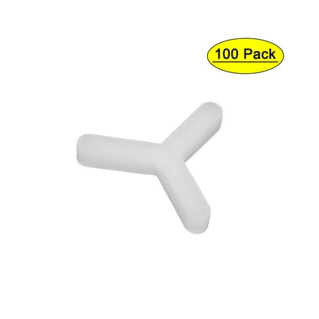 

Wall Floor Ceramic Tile Plastic Y Type Spacers Tiling Tools 3mm White 100Pcs