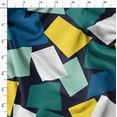 thumbnail image 3 of Soimoi Blue Fabric - By the Yard - 54 Inch Wide - Geometric Material - Artistic and Modern Patterns for Various Uses Printed Fabric, 3 of 6