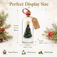 thumbnail image 6 of Recordable Christmas Tree in a Bottle, 3pc 30 Second Voice Recorder Ornaments for Mantel, Shelf and Holiday Decor Gifts, 7.1in, 6 of 9