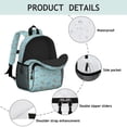 thumbnail image 4 of Game Controller Blue Pattern Backpack for School, Cute School Bag with Adjustable Shoulder Straps and Padded Back, 15"x11.42"x5.5", 4 of 5