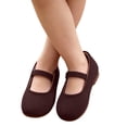 thumbnail image 2 of Toddler Girls Princess Flat Shoes, Non Slip Soft Comfort Sole Slip On Lightweight Dress Footwear for Everyday Use Brown 5-6 Years, 2 of 7