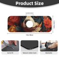thumbnail image 2 of Pofeuu Vintage Colorful Flower French Bulldog Print Splash Guard for Sink Faucet Sink Gadgets-Splash Guard Behind Faucet Drip Catcher for Kitchen, Bathroom,Sink Mat, 2 of 7