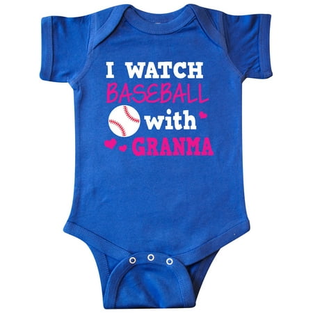 

Inktastic I Watch Baseball with My Granma Gift Baby Boy or Baby Girl Bodysuit