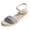 Silver, variant on Women Espadrilles Wedge Platform Sandals Open Toe Buckle Ankle Strap Dressy Summer Shoes