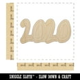 thumbnail image 2 of 2020 Fun Font Unfinished Wood Shape Piece Cutout for DIY Craft Projects - 1/4 Inch Thick - 6.25 Inch Size, 2 of 7