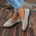 thumbnail image 4 of Lightweight Loafers for Women Non-Slip Casual Womens Fleece Lined Slip on Shoes for Women Winter Comfortable Dressy Casual Walking Shoes, 4 of 9