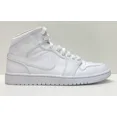 thumbnail image 3 of Ni - ke Ni - ke Air Jordan 1 Mid White Sneakers Men Size 10, 3 of 5