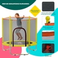 thumbnail image 2 of Trampolin Infantil Little Monkey Brincolín Amarillo con Red de Seguridad, 2 of 11