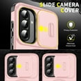 thumbnail image 4 of Asuwish Compatible with Samsung Galaxy A16/A17 5G/4G Phone Case Slide Camera Cover Tempered Glass Screen Protector Stand Ring Holder Rugged Slim Cell for A 16 16A 17 17A SM-A166U Women Men Pink, 4 of 10