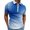 Blue, variant on FUZHIQ Men's Quarter Zip Polo Shirts Short Sleeve Gradient Dot Print Casual Golf Polo Breathable Quick Dry Athletic Sports Daily Wear Fashion Tops,L