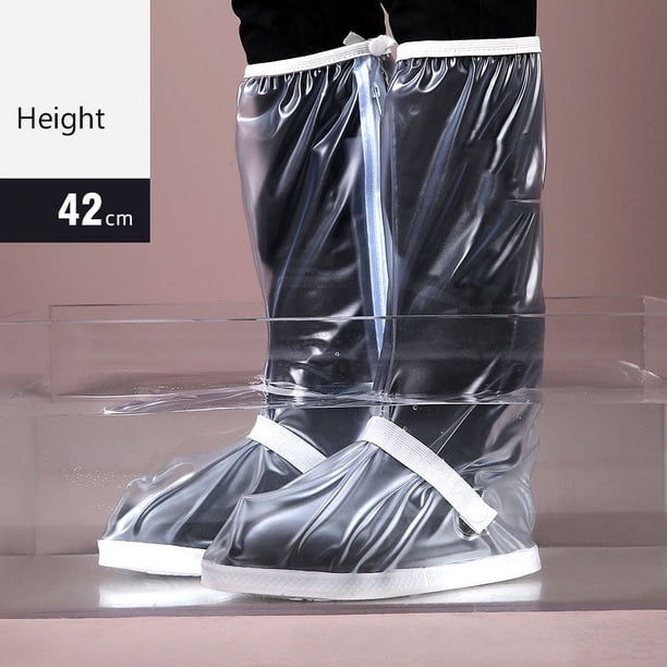 Cubrezapatos impermeable negro para botas de lluvia (1 par)