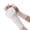 White, variant on Women's Fingerless Gloves Knit Arm Warmers Soft Thermal Sleeve Covers Chic Pattern Comfort Stretch Fit Beige