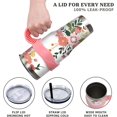 thumbnail image 4 of 40 oz Tumbler with Handle and Straw Leak Proof 40 oz Floral Cup Insulated Stainless Steel Flower Coffee Travel Mug Slim 40oz Flower Tumbler with Handle Gift for Women, 4 of 6