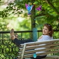 thumbnail image 6 of Hummingbird Wind Chimes for Indoor Outdoor, Metal Wind Chime Sun Catcher Hanging Ornament for Garden Patio(Blue), 6 of 6